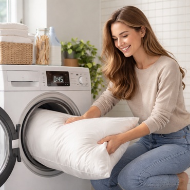 Így kell mosni a párnát